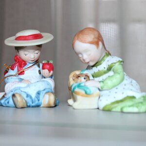 Two Holly Hobbie Porcelain Figurines